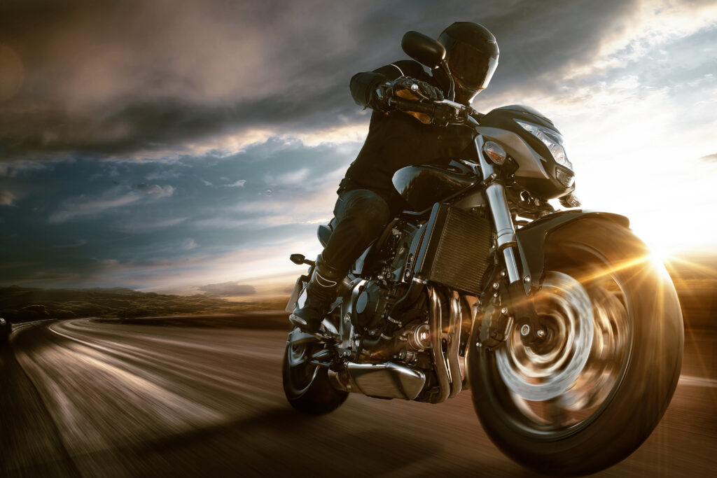 moto qui roule
